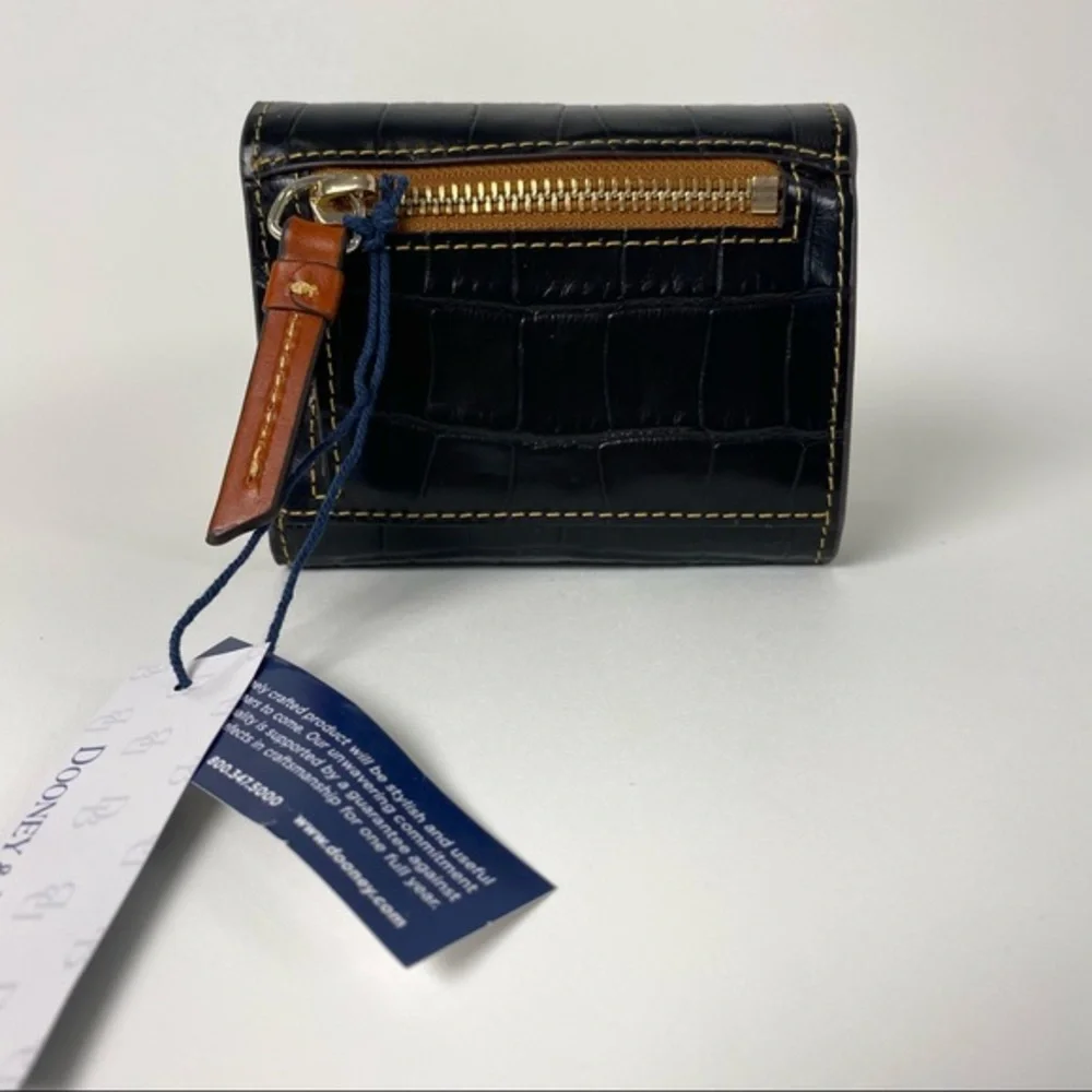 Dooney and Bourke Landon Trifold Wallet in Black_6